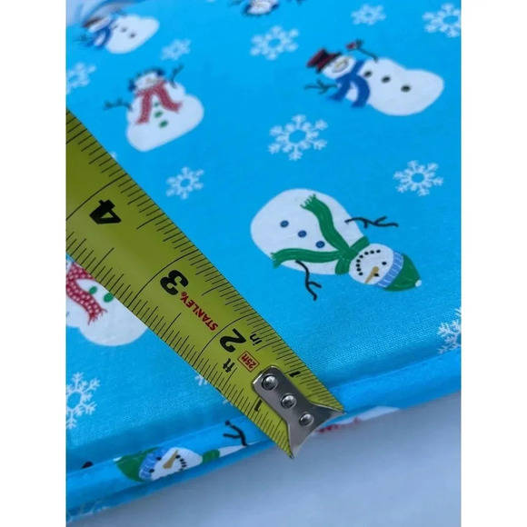 Chair Folded Pillows Kids Adjustable Drawstring Christmas Prints Blue Sz 13x14 - Picture 8 of 10